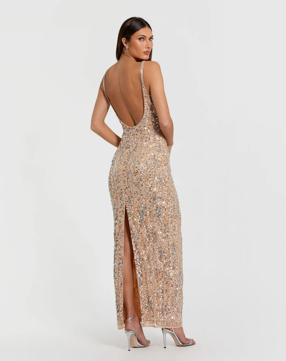 Mac Duggal Long Formal Fitted Back Slit Dress10696 - The Dress Outlet