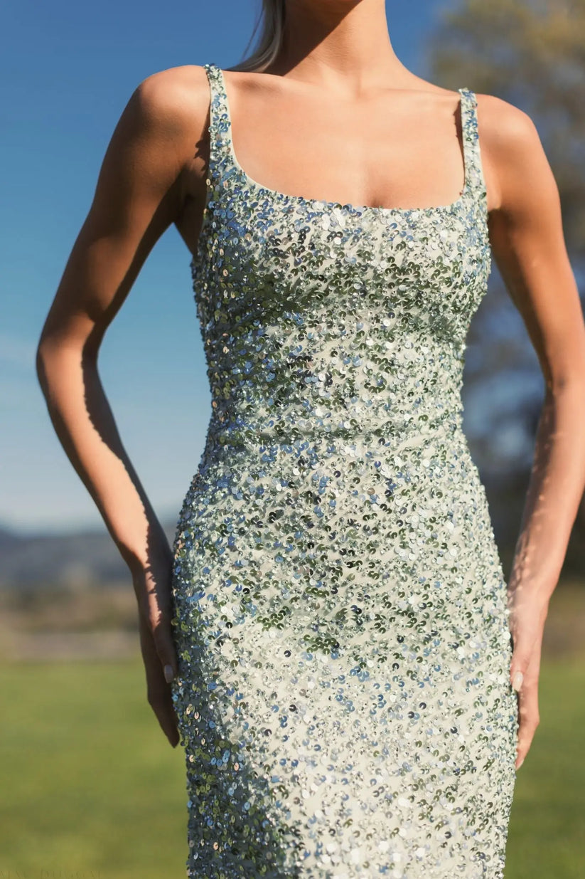 Prom Dresses Prom Long Sleeveless Evening Dress Sage