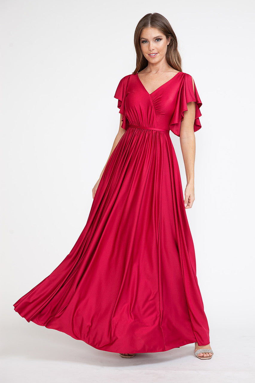 Mother of the Bride Dresses Long Formal Mother of the Bride Dress Lenovia 5277 Scarlet