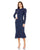 Cocktail Dresses Long Sleeve Sequin Short Cocktail Midi Trumpet Dress Navy