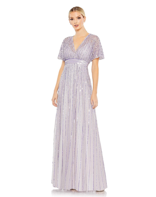 Long Formal Sequin A Line Dress Sequin A Line Formal Mac Duggal 10868