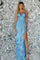 Prom Dresses Long Fitted Beaded Formal Prom Dress Sky/Multi