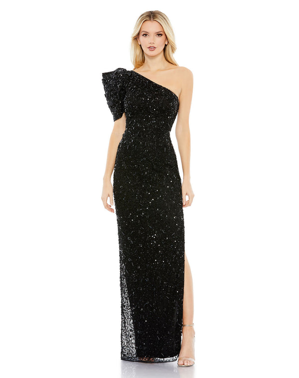 Beaded Sequin Dress Long Formal Prom Mac Duggal 10912