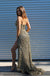 Prom Dresses Fitted Sequin Formal Prom Long Dress Black/Gold