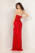 Prom Dresses Long Formal Prom Fitted Sequin Dress Red