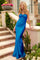 Prom Dresses Fitted Long Formal Prom Maxi Dress Royal