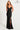 Prom Dresses Fitted Long Formal Beaded Slit Prom Evening Dress Black