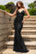 Prom Dresses Long Mermaid Formal Beaded Prom Dress Black