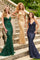 Prom Dresses Long Mermaid Formal Beaded Prom Dress Forest Green