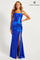 Prom Dresses Long Formal Knot Slit Evening Prom Dress Royal