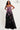 Prom Dresses A Line Long Formal Floral Applique Prom Dress Black Fuchsia