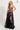 Prom Dresses A Line Long Formal Floral Applique Prom Dress Black Sunburst