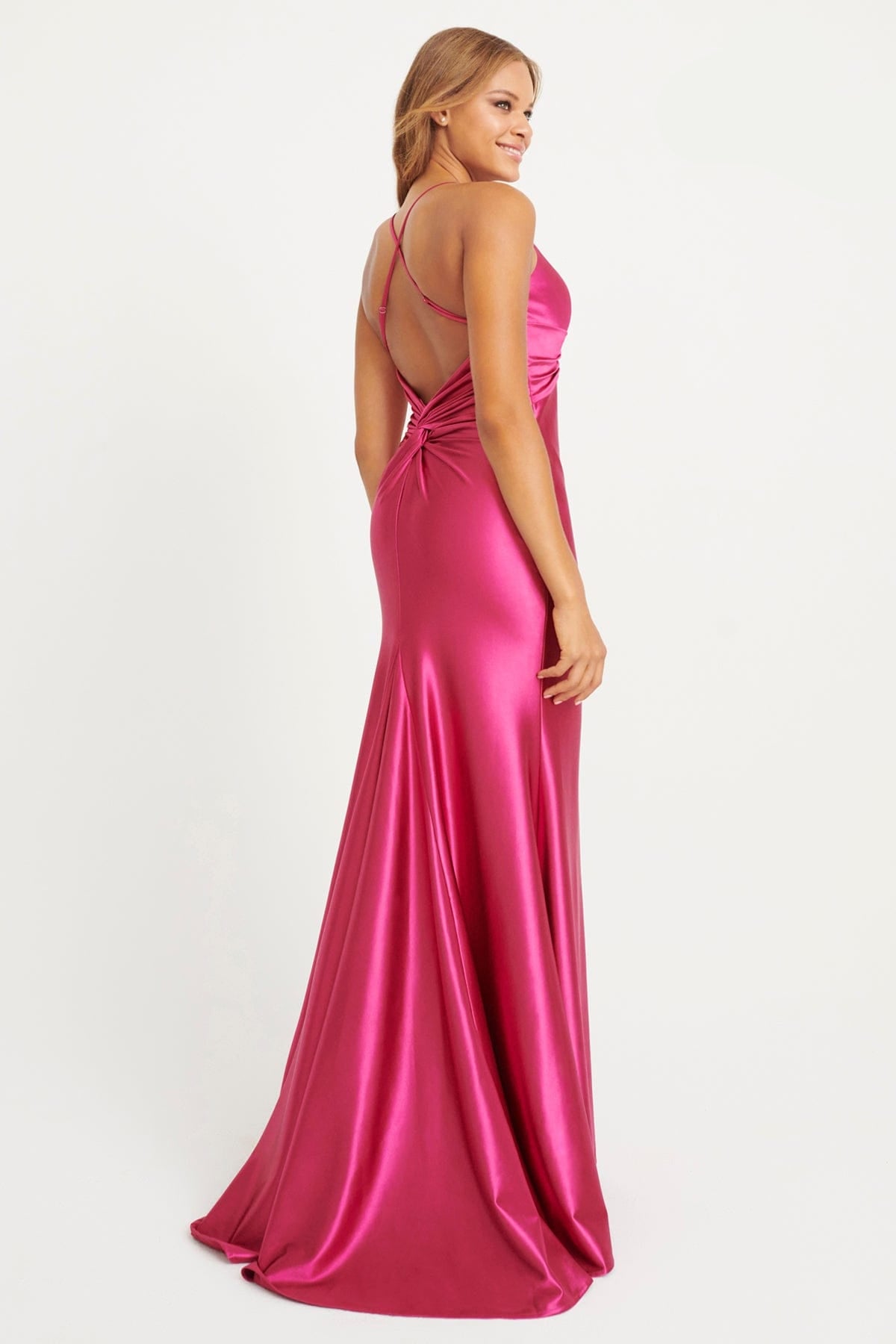 Prom Dresses Long Formal Fitted Prom Evening Dress Raspberry