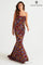 Prom Dresses Sequin Long Formal Floral Mermaid Prom Dress Black Multi