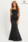 Prom Dresses Lace Corset Long Formal Fitted Porm Dress Black