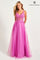 Prom Dresses Long Lace Formal Prom A Line Dress Fuchsia