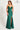 Prom Dresses Long Lace Applique Formal Slit Prom Dress Evergreen
