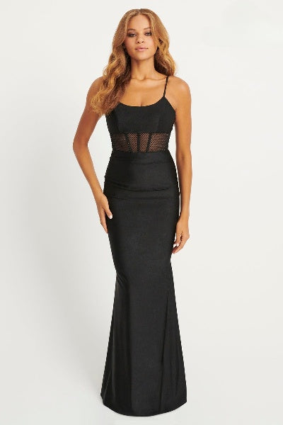 Prom Dresses Long Formal Ruched Prom Mermaid Dress Black