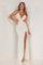 Prom Dresses Beaded Cut Out Long Formal Prom Dress Ivory