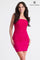 Homecoming Dresses Short Homecoming Fitted Corset Cocktail Mini Dress Bright Fuchsia
