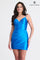 Homecoming Dresses Homecoming Short Pleated Corset Mini Cocktail Dress Electic Blue