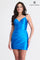 Homecoming Dresses Homecoming Short Pleated Corset Cocktail Mini Dress Electric Blue