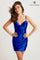 Homecoming Dresses Homecoming Short Pleated Corset Cocktail Mini Dress Royal