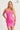 Homecoming Dresses Homecoming Fitted Short Sequin Applique Cocktail Dress Bubblegum Pink