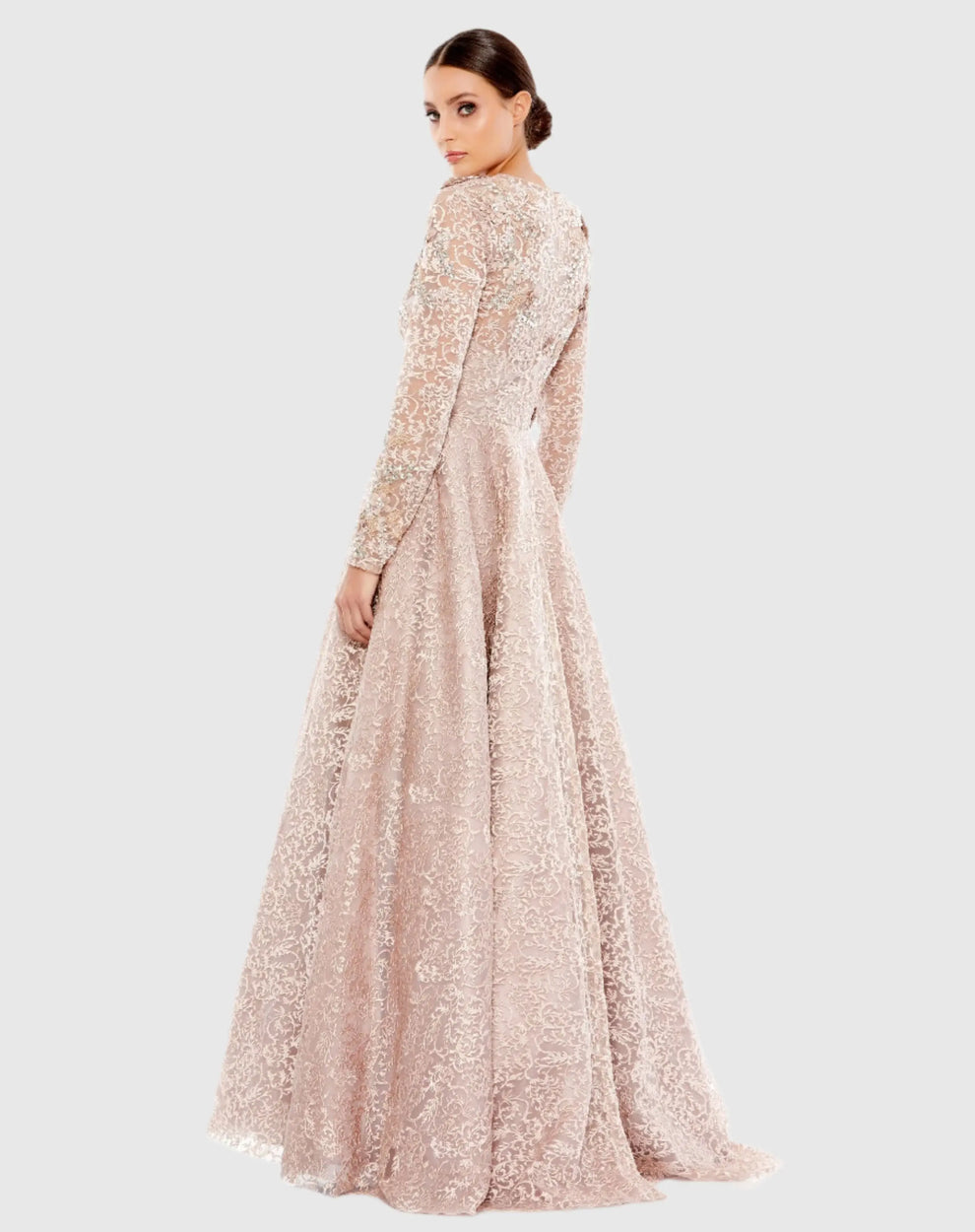 Mother of the Bride Dresses Long A Line Formal Mother of the Bride Dress Mac Duggal 11121 Mocha