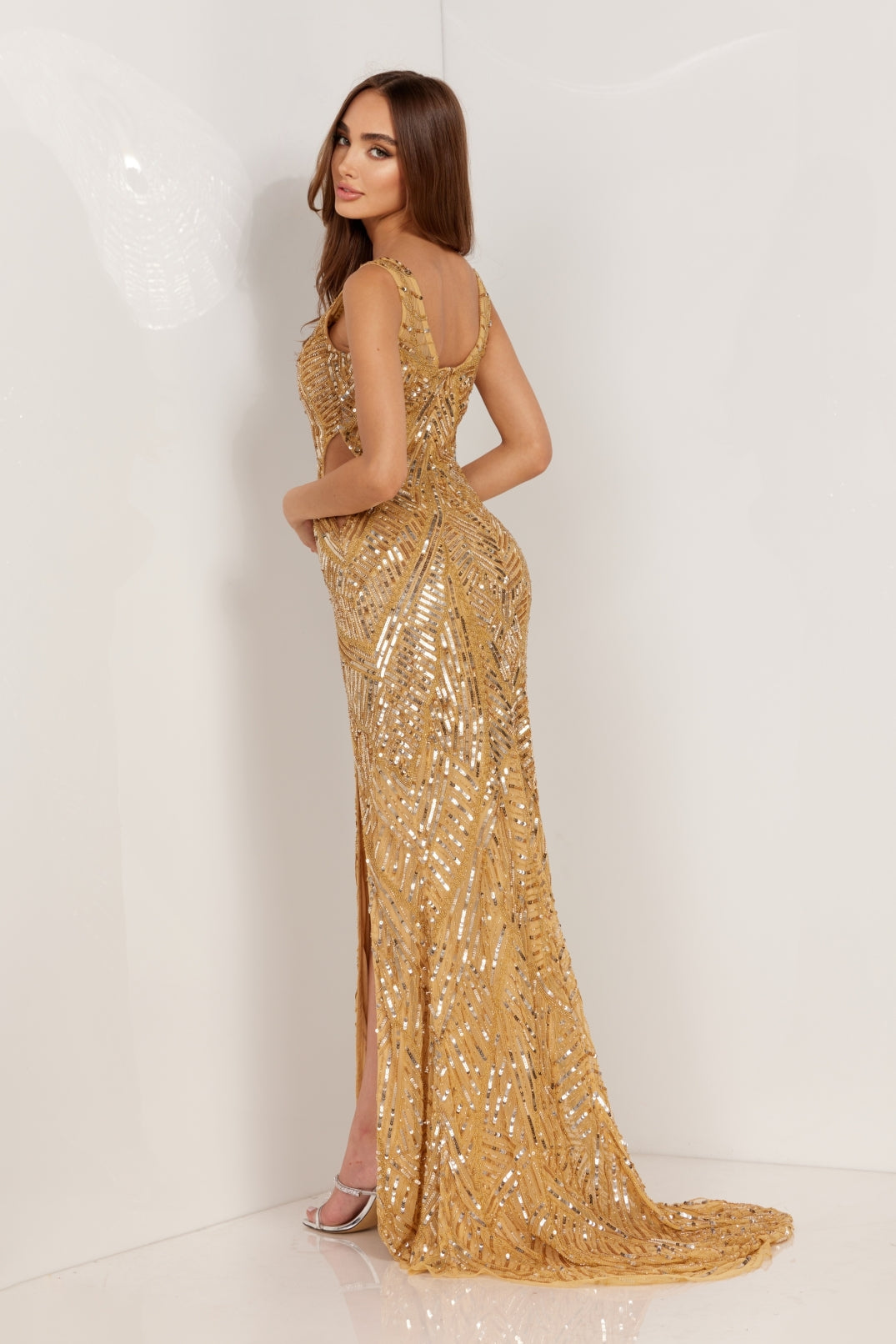Turquoise Aleta 1115 Long Prom Formal Sequin Dress for $518.0 – The