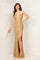 Aleta 1119 Formal Long Beaded Prom Dress Gold