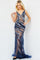Prom Dresses Formal Long Beaded Sequin Prom Dress Navy
