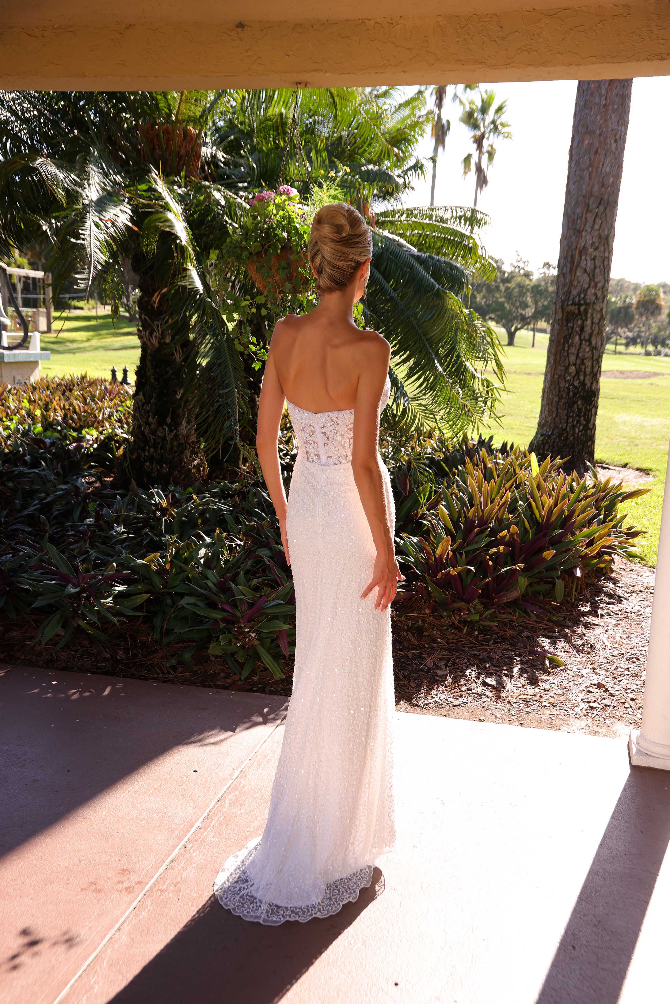 Wedding Dresses Long Lace Fitted Corset Bridal Wedding Dress Primavera Couture 11204 Ivory