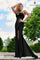 Prom Dresses Long Formal Beaded Applique Prom Dress Black
