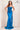 Prom Dresses Long Slit Formal Beaded Applique Prom Dress Ink Blue