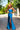 Prom Dresses Fitted Slit Long Formal Evening Prom Dress  Ink Blue