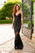 Prom Dresses Long Fitted Formal Beaded Prom Dress Black
