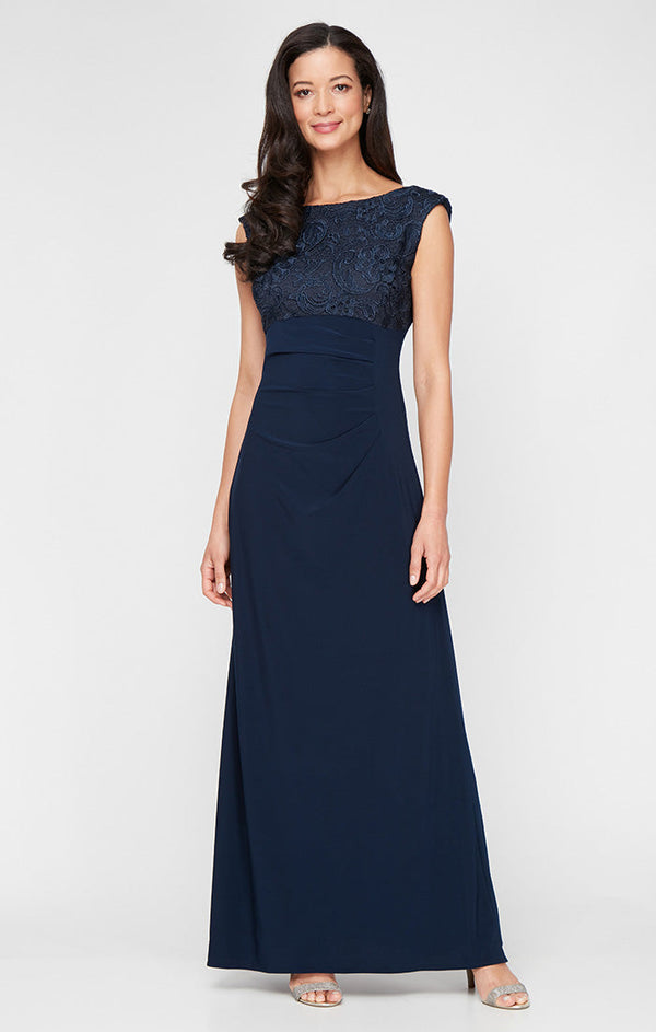 Alex Evenings 1121585 Long Formal Lace Evening Dress