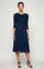 Mother of the Bride Dresses Short Mother of the Bride Petite Lace Tea Length Two Piece Dress Navy