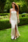 Prom Dresses Long Formal Floral Sequin Prom Dress Ivory Floral