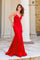 Prom Dresses Long Formal Fitted Prom Mermaid Dress Red