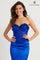 Prom Dresses Long Fitted Corset Slit Formal Prom Dress Royal