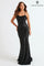 Prom  Dresses Formal Long Fitted Applique Prom Dress Black