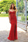 Prom Dresses Prom Long Beaded Lace Applique Formal Dress Red