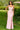 Prom Long Beaded Lace Applique Formal Dress Light Pink Multi