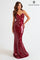 Prom Dresses Long Formal Fitted Sequin Prom Dress Raspberry