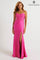 Prom Dresses Long Fitted Formal Beaded Slit Prom Dress Bubblegum Pink