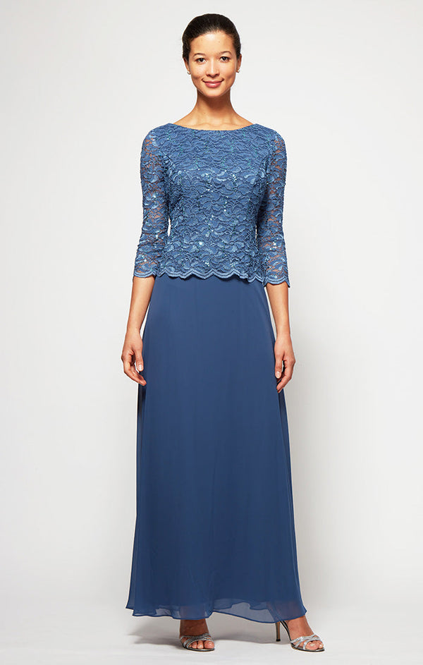 Bateau Gown Lace Mother of the Bride Dress by Alex Evenings 212655