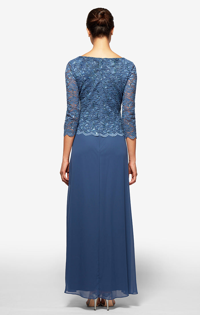 Alex Evenings 112655 Long Formal Lace Mother of the Bride Dress