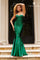 Prom Dresses Prom Long Mermaid Sequin Applique Formal Dress Dark Emerald